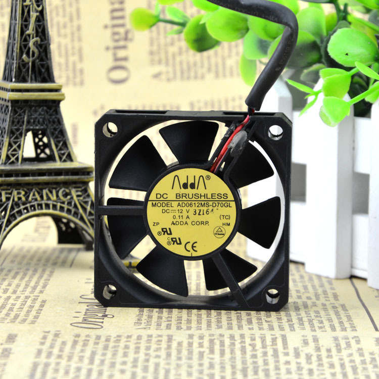 ADDA AD0612MS-D70GL FAN 2Pin 60*60*15mm 12V 0.11A