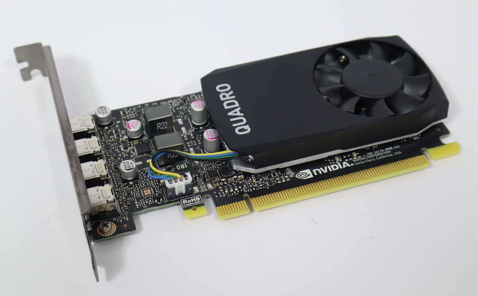 DELL NVIDIA Quadro P620 2GB GDDR5 4x Mini DisplayPort Full Height GPU PWF85