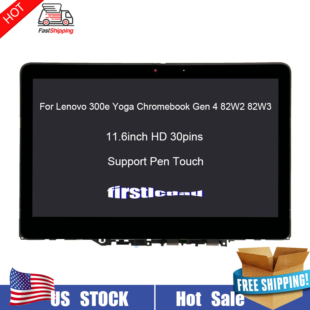 For Lenovo 300e Yoga Chromebook Gen 4 82W20002US 82W20003US LCD Touch Screen HD