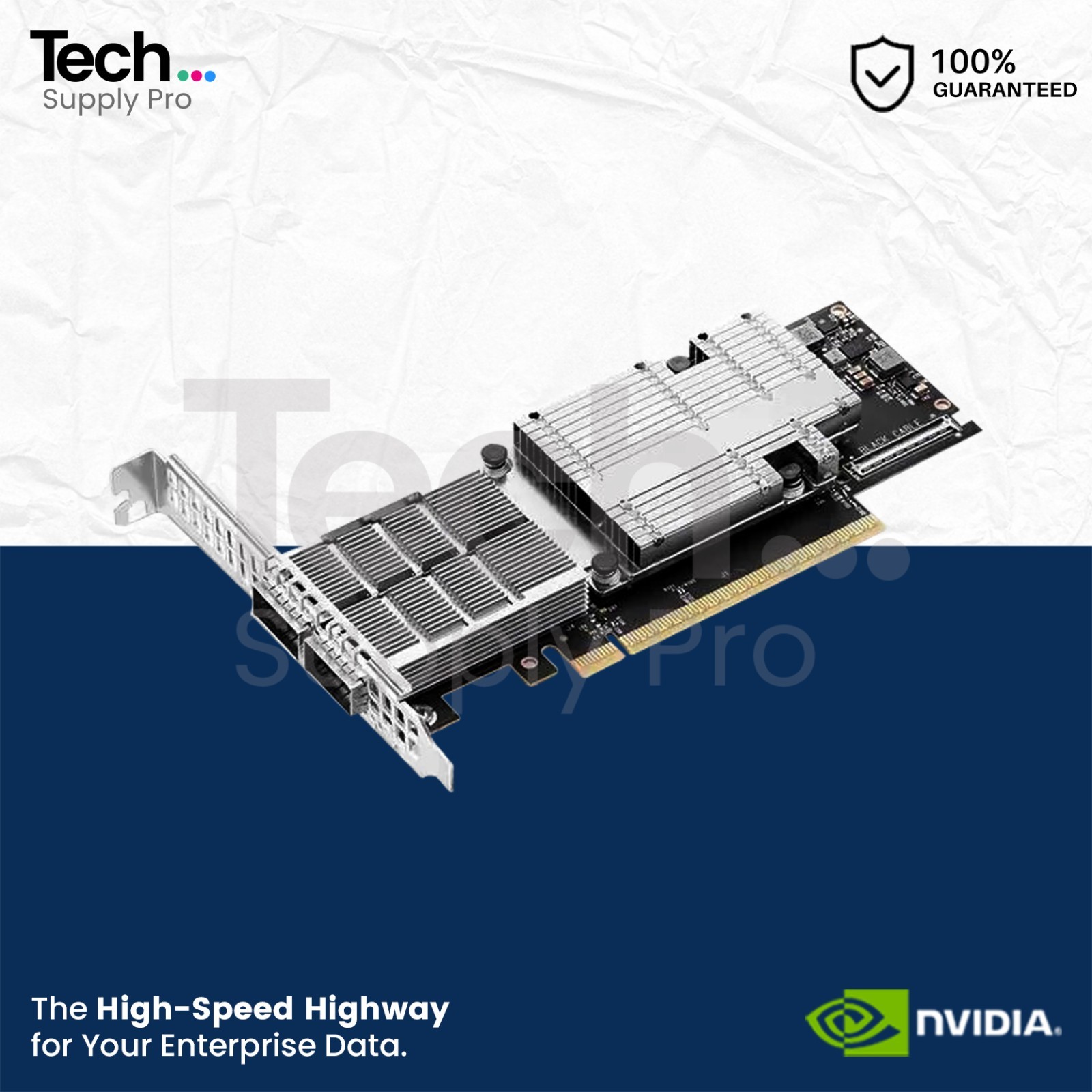 MCX755106AS-HEAT NVIDIA ConnectX-7 2-Port 400GB/s Crypto Disabled Adapter Card
