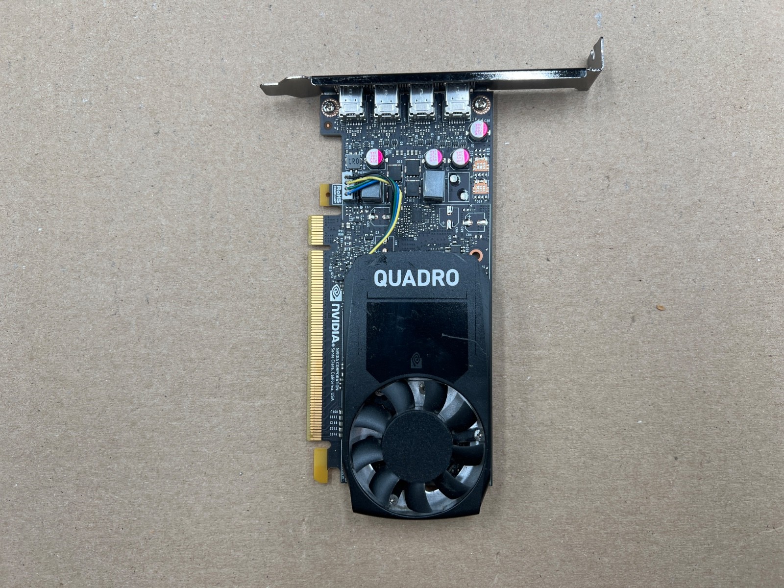 Nvidia Quadro P1000 4GB GDDR5 4x Mini-DisplayPort PCIe 3.0 Video Graphics Card