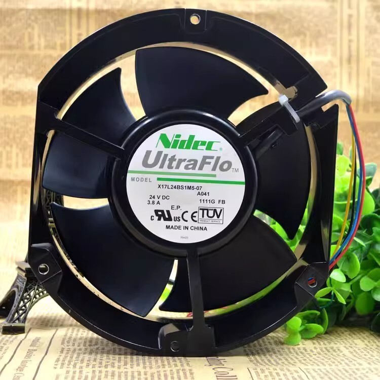 Nidec X17L24BS1M5-07A041 17250 DC24V 3.8A 17CM Axial Cooling Fan