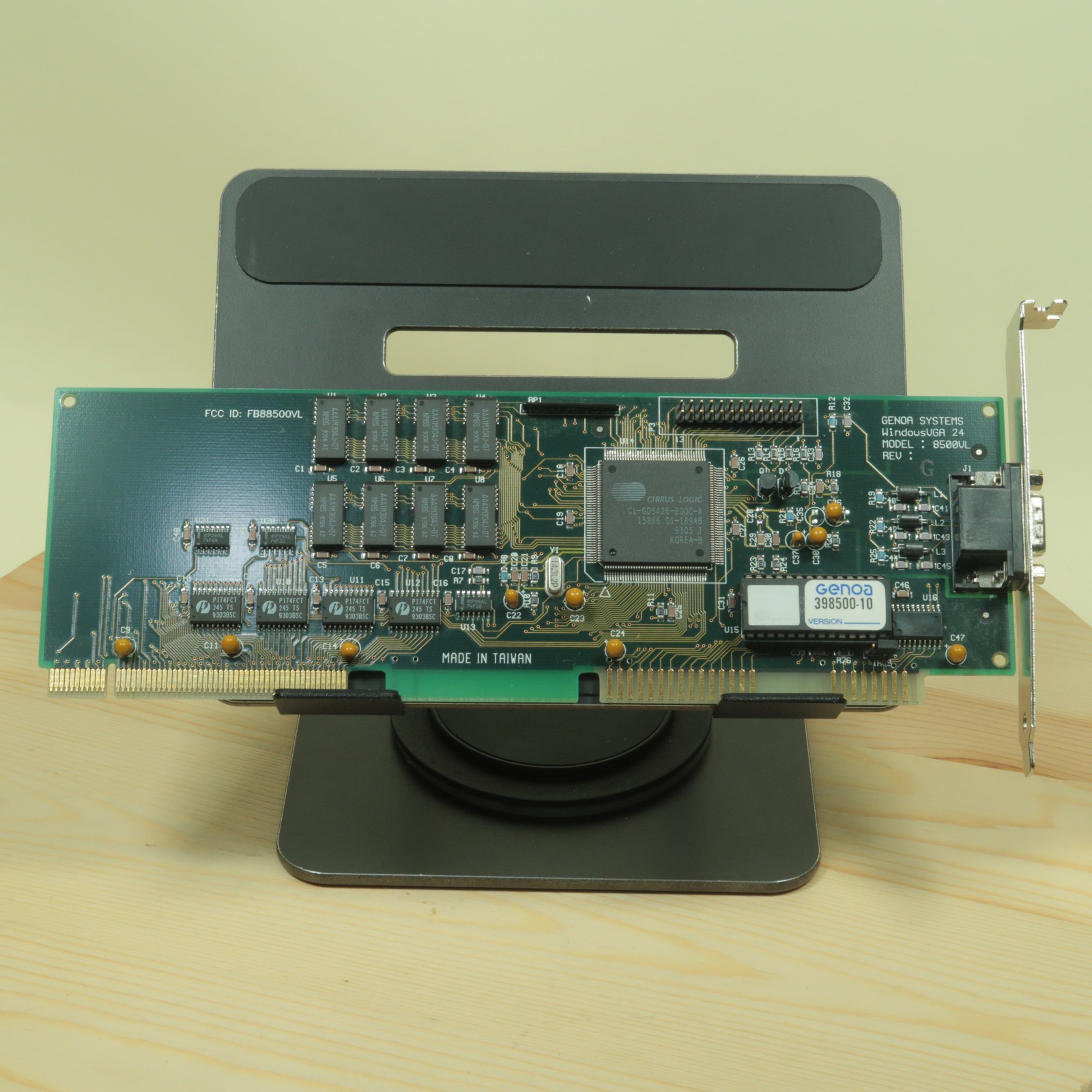 Genoa WindowsVGA 24 Model 8500VL 1MB VGA VLB 486 Cirrus Logic CL-GD5428 GPU