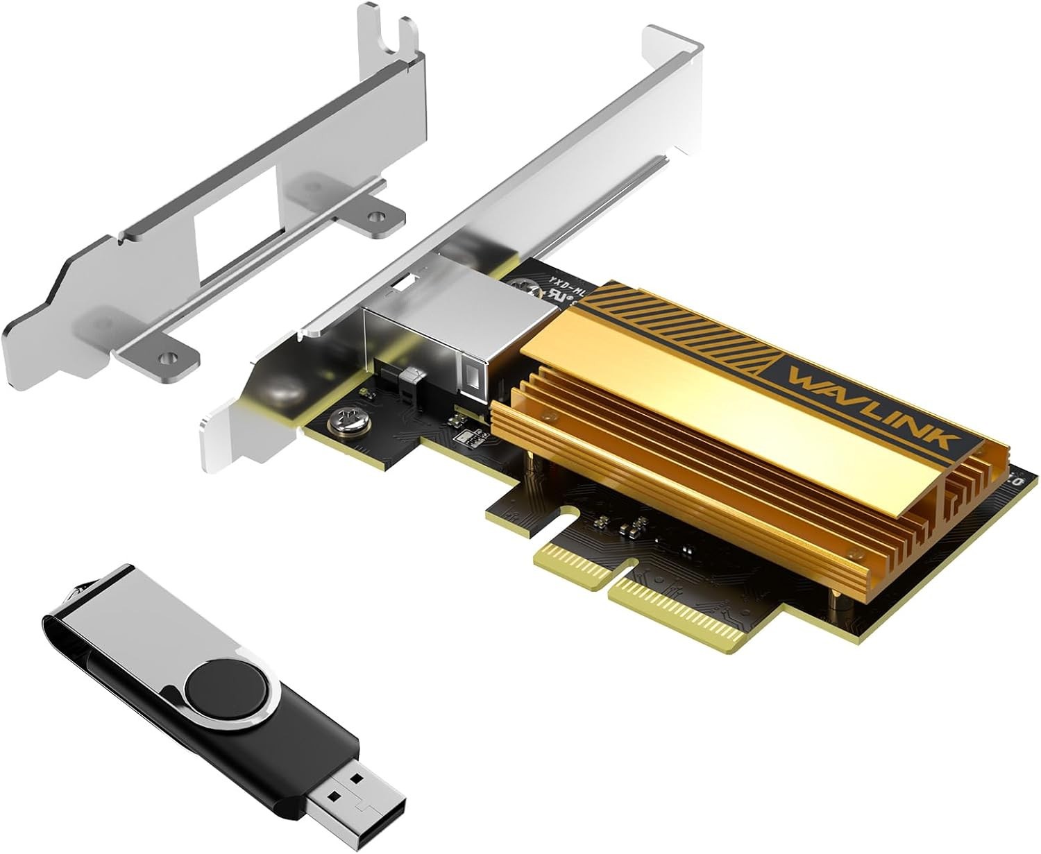 WAVLINK 10G PCIe Network Card, 10GB Base-T Ethernet Adapter with AQC113