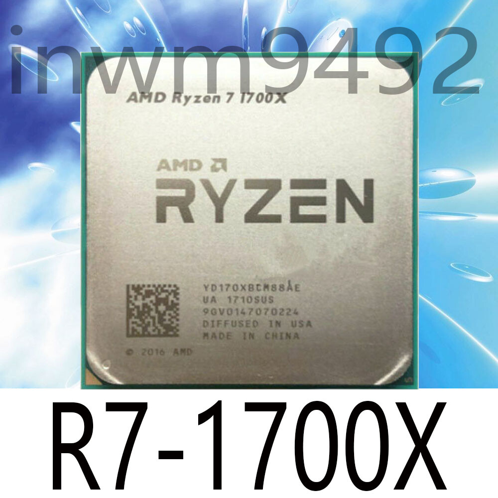 AMD Ryzen 7 1700X R7-1700X CPU Processor-3.4 GHz 8-core Socket AM4 Desktop