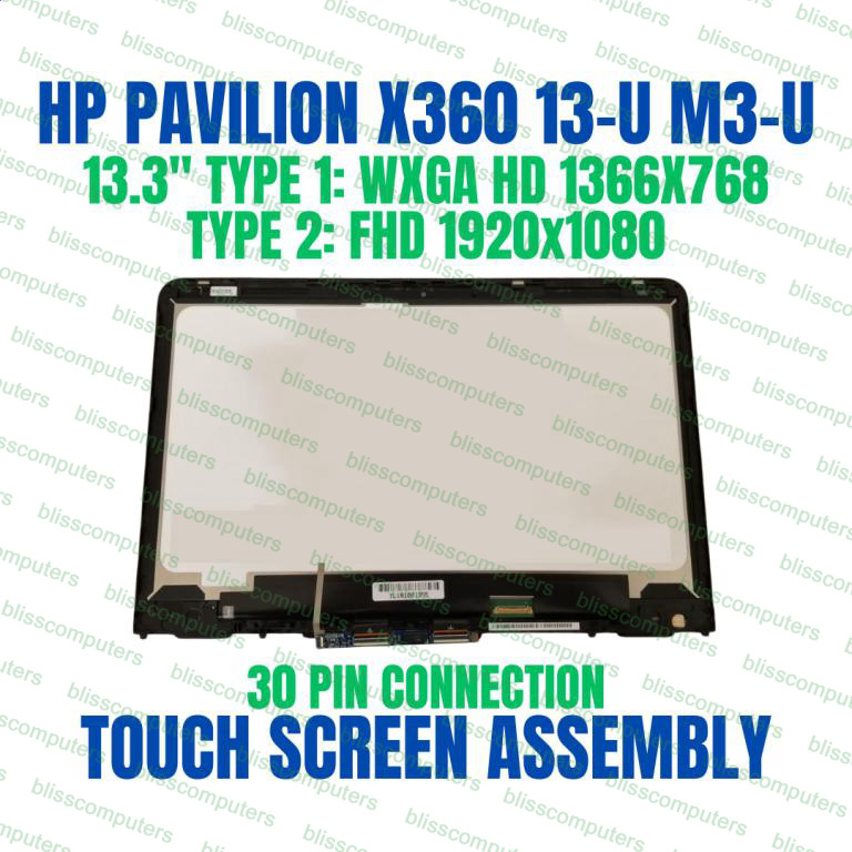 LCD Touch Screen Digitizer Display Assembly HP Pavilion X360 M3-U 856019-001