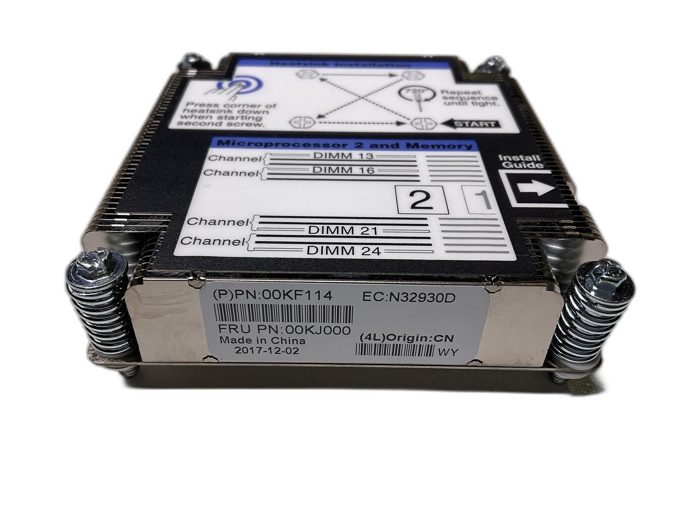 00KJ000 – IBM Lenovo Flex System x240 M5 CPU 2 Heatsink, 135W TDP 00KF114