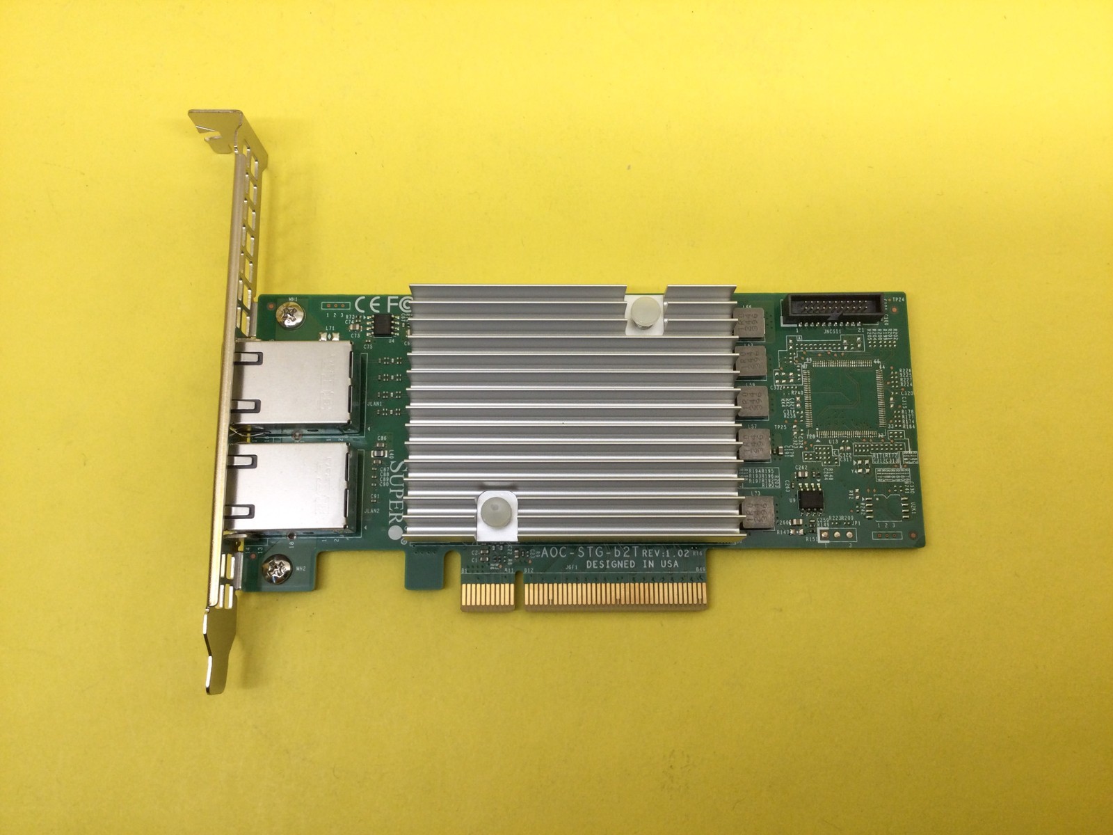 Supermicro Dual Port 10GbE RJ45 10GBase-T PCIe Network Adapter AOC-STG-B2T