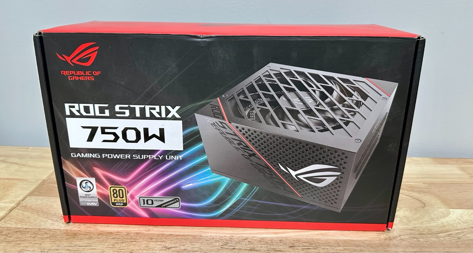 ROG Strix 750W Power Supply 80 Plus Gold Fully Modular IP5X Cooling