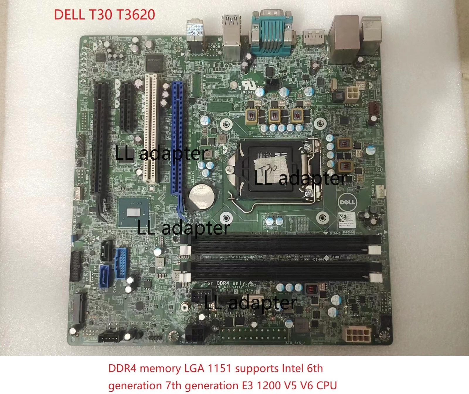 For Dell T30 T3620 Workstation Motherboard DDR4 Mainboard CN-07T4MC CN-0MWYPT