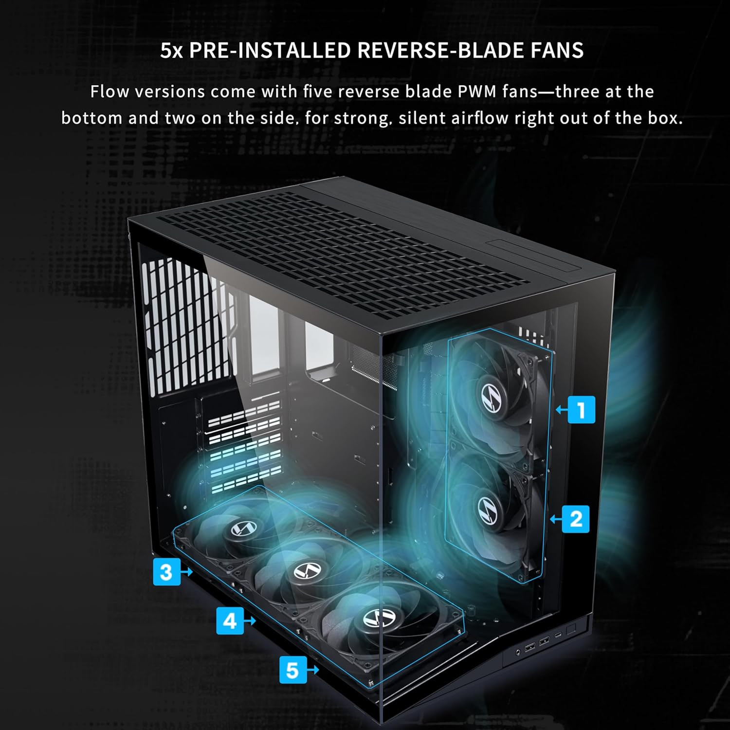 O11D MINI V2 Flow | Compact ATX Mid-Tower Airflow Computer Case | Panoramic View