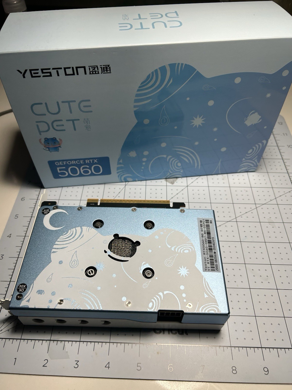 RTX 5060 Yeston Cute Pet Graphics Card 8GB GDDR7 128bit Single Fan