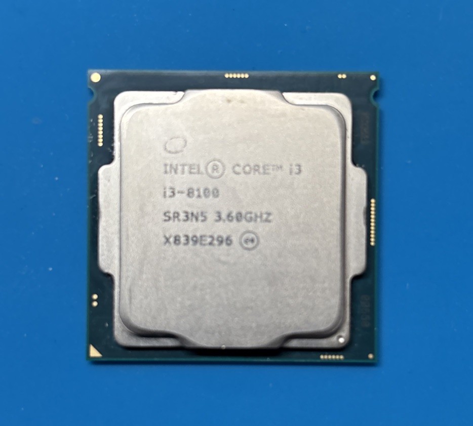 Intel 8th Gen i3-8100 SR3N5 3.60GHZ LGA 1151 Very Good Cond. Tested!