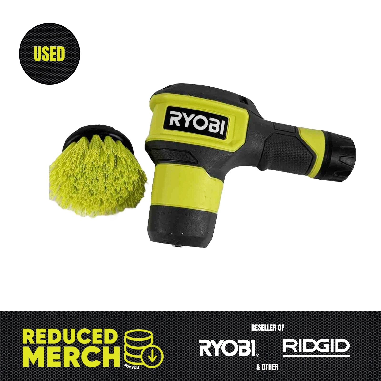 Ryobi Compact Size Power Scrubber Kit FVG51K Bare Tool No Battery Ab9