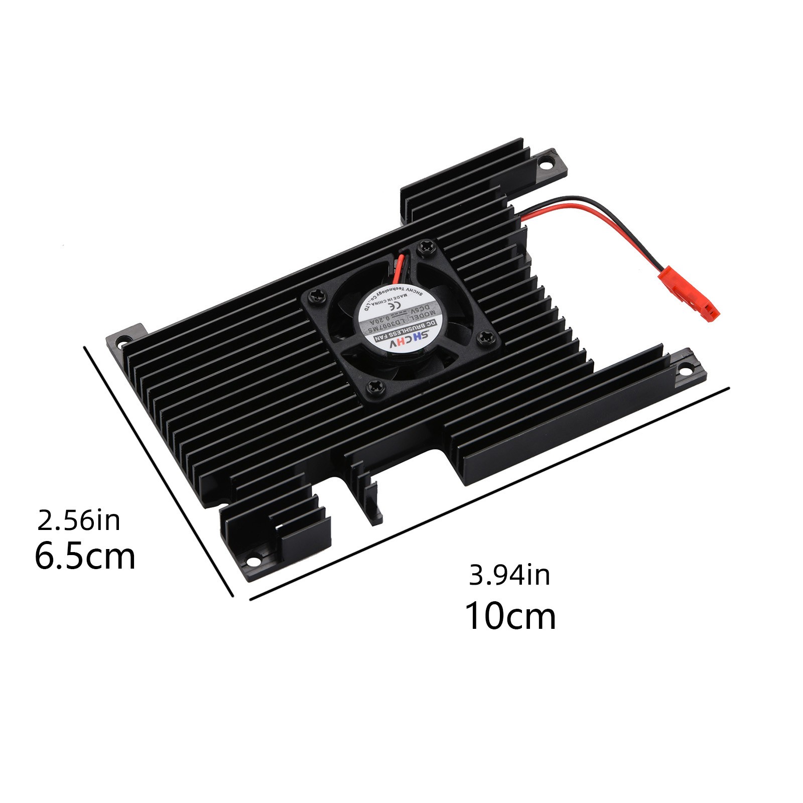 Aluminum Case w/ Fan Active Passive Cooling Radiator w/ Heatsink for Orange Pi 5