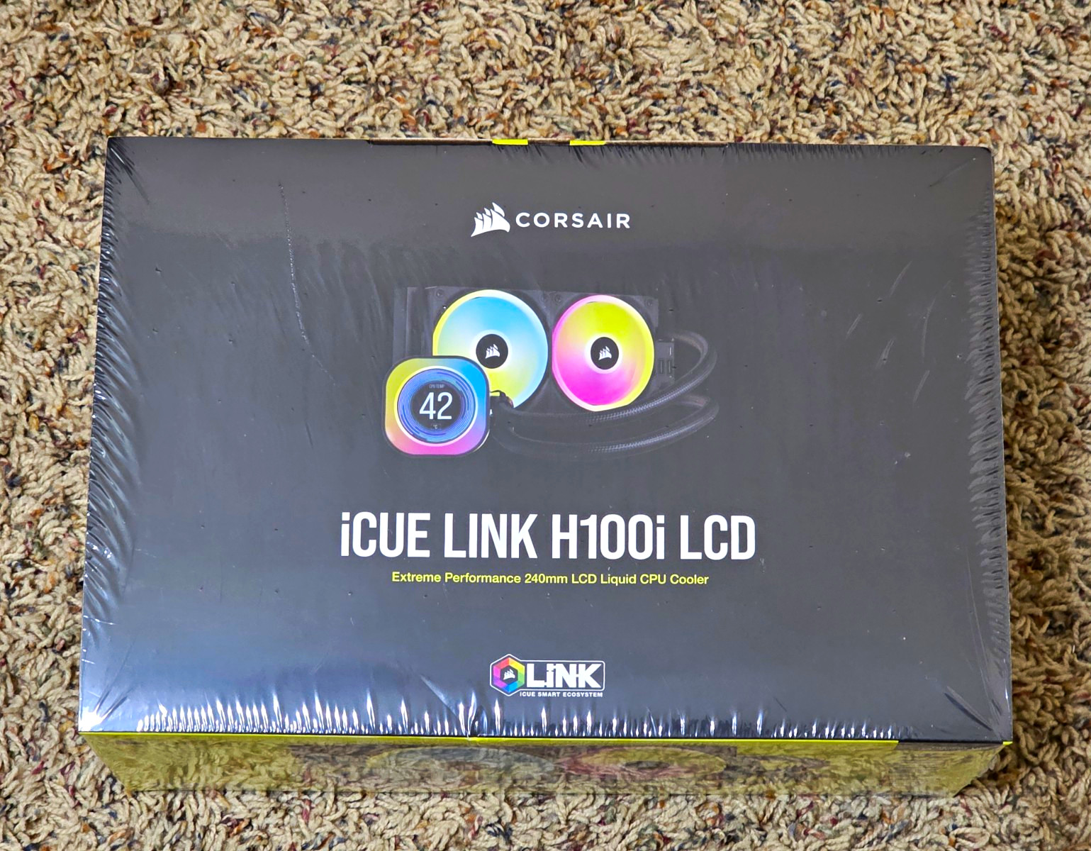 Corsair iCUE LINK H100i LCD 240mm AIO Liquid CPU Cooler Black CW-9061016-WW