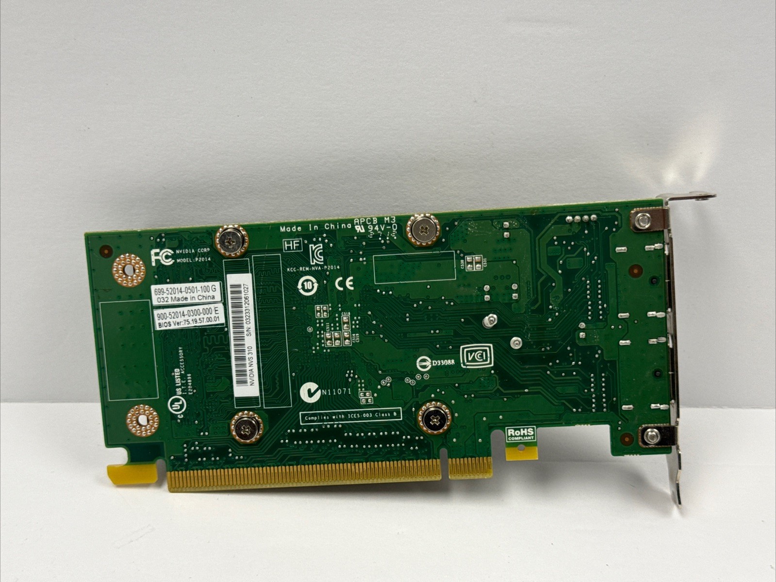 NVIDIA NVS 310 1GB GDDR3 Dual DisplayPort Low Profile Video Graphics Card P2014