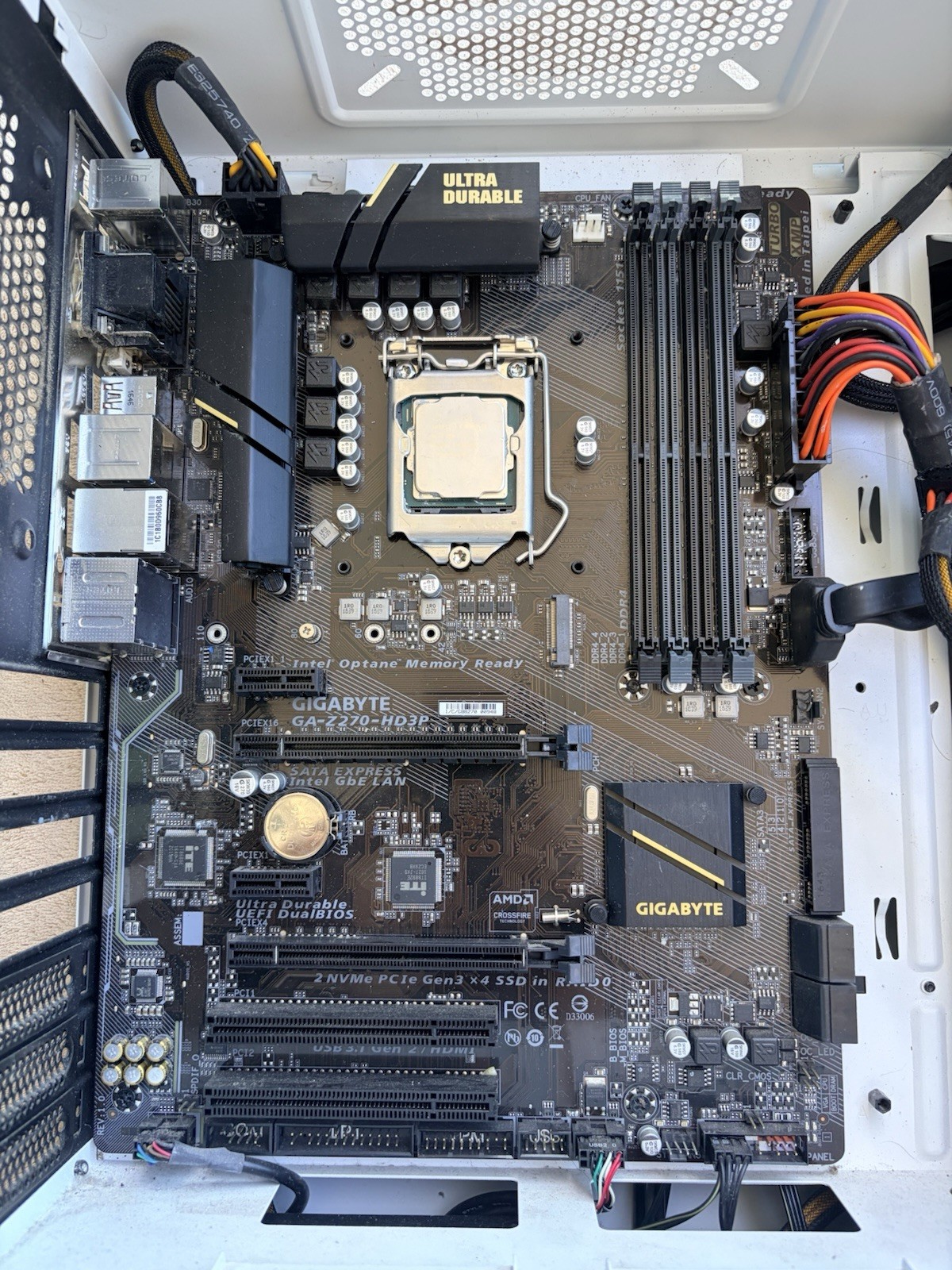 GIGABYTE GA-Z270-HD3P ATX Motherboard LGA1151 DDR4 / Core i5-7500 CPU +w/cooling