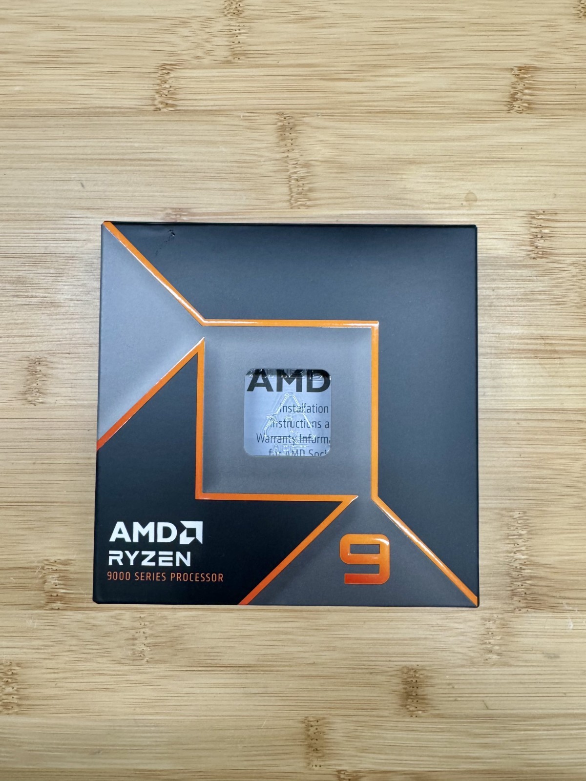 BOX ONLY- AMD Ryzen 9 9900X 12-Core AM5 Zen 5 CPU- Box only No CPU
