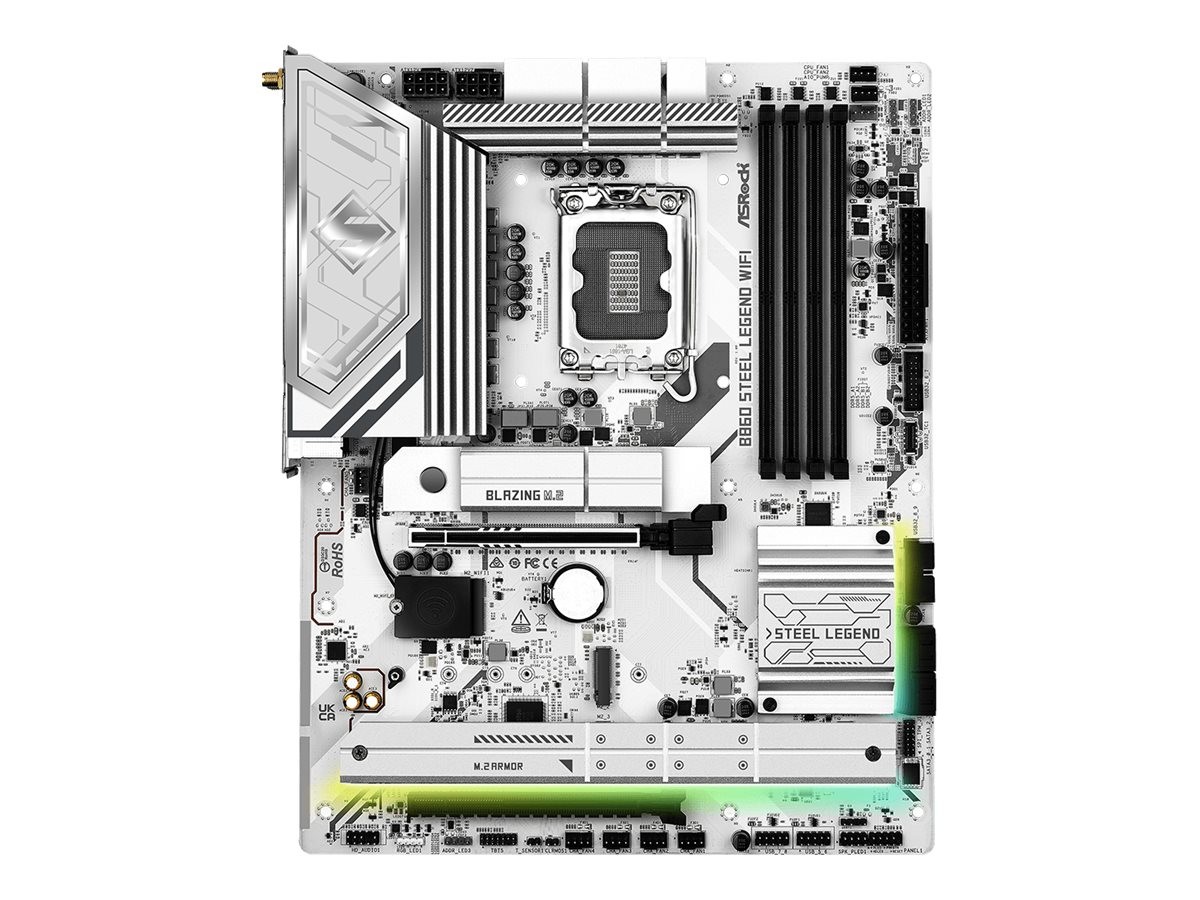 ASRock B860 STEEL LEGEND WIFI Motherboard ATX LGA1851 Socket 90-MXBR3-A0UAYZ