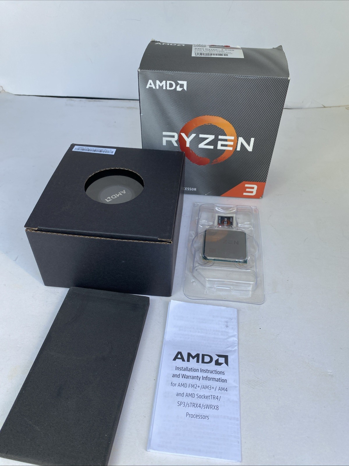 AMD Ryzen 3 4100 4-Core, 8-Thread Desktop Processor Looks Unused Original Box