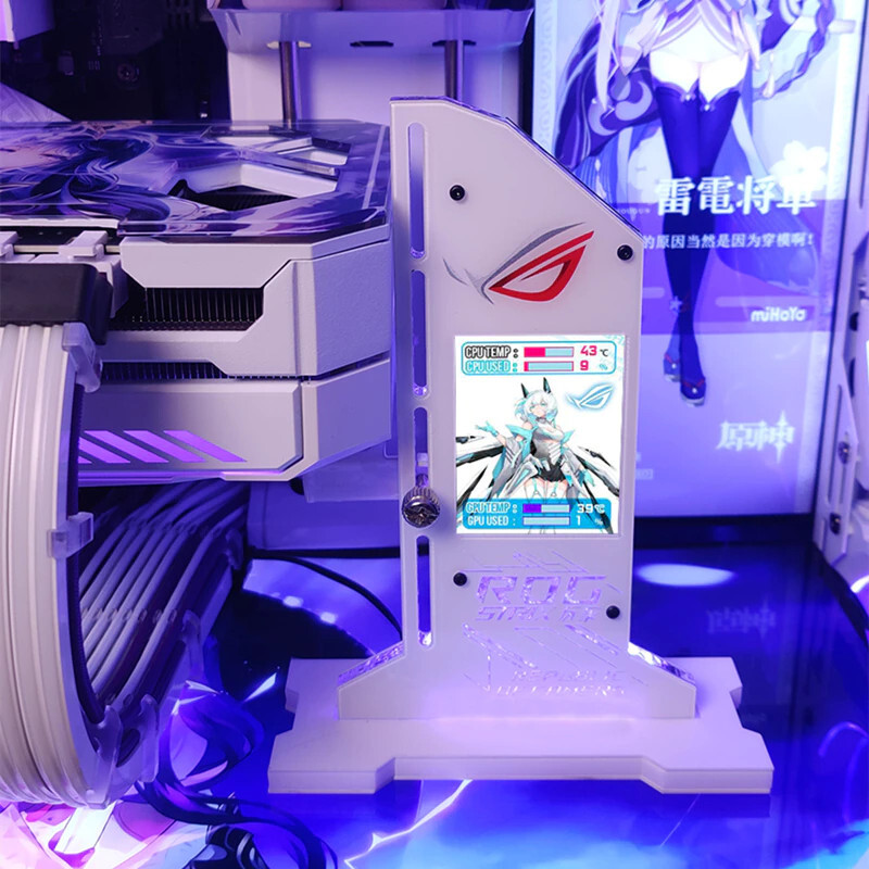 AORUS ROG LCD GPU Support 5V 12V White Black(Ships same day from PA USA)