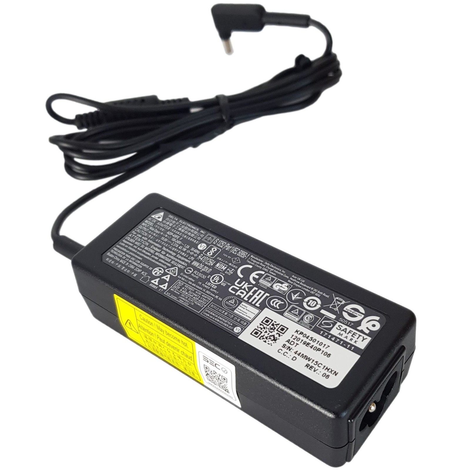 Packard Bell B314-35 AC Charger Adapter Power supply Black KP.0450H.019