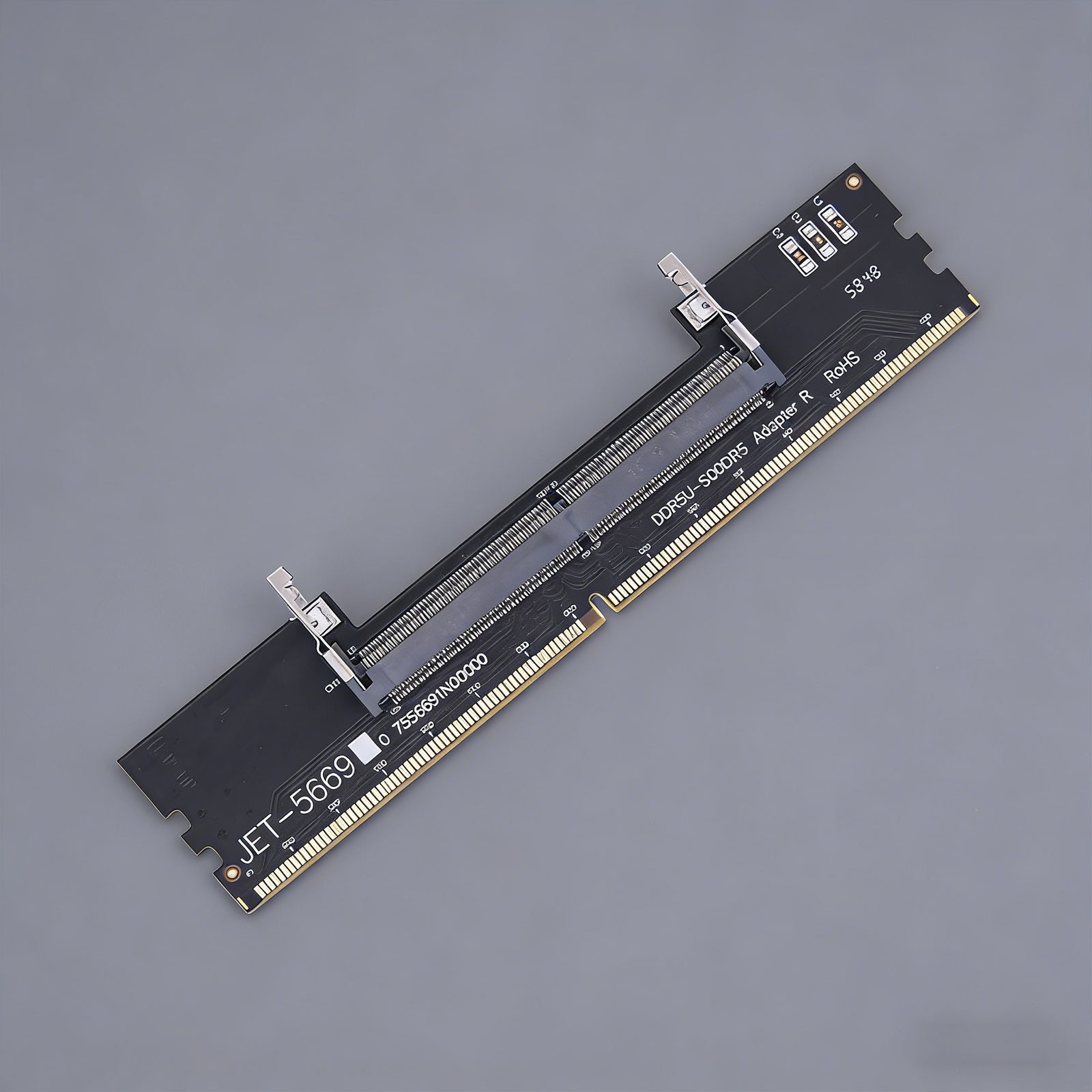 2PCS Laptop DDR5 RAM to Desktop Adapter Card Memory Tester SO-DIMM to PC DDR5Xg