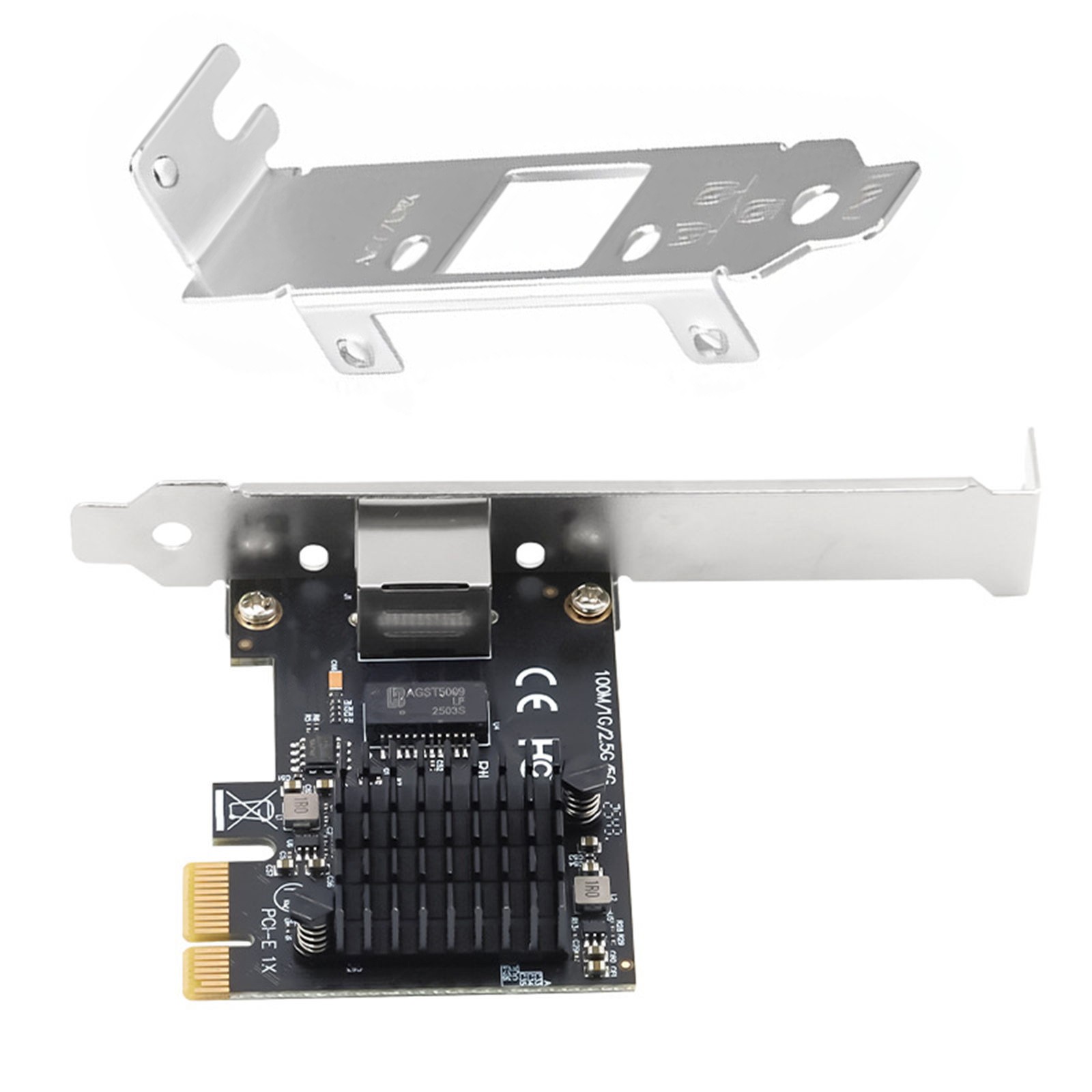 RTL8126 5G PCIe Network Card 5Gbps RJ45 Ethernet LAN Adapter for Windows 10/11