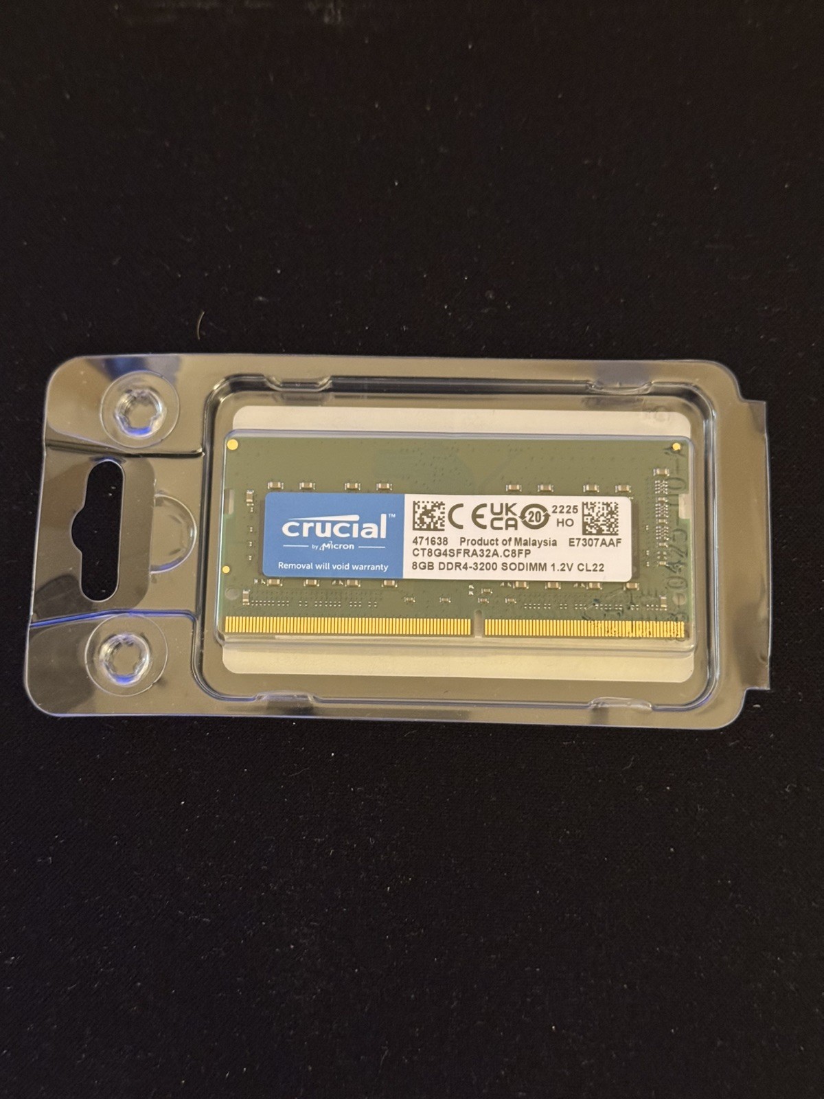 Crucial 8GB DDR4-3200 SODIMM Laptop Memory RAM CT8G4SFRA32A