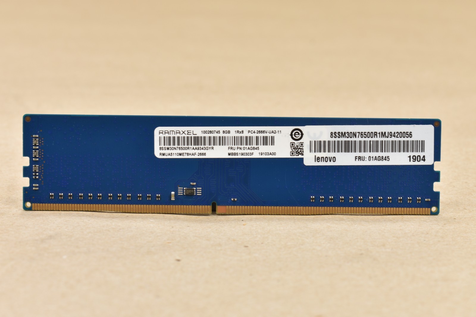 Lot Of 4 RAMAXEL 8GB 1Rx8 PC4-2666V-UA2-11 DDR4 RMSA3260NA78HAF Memory