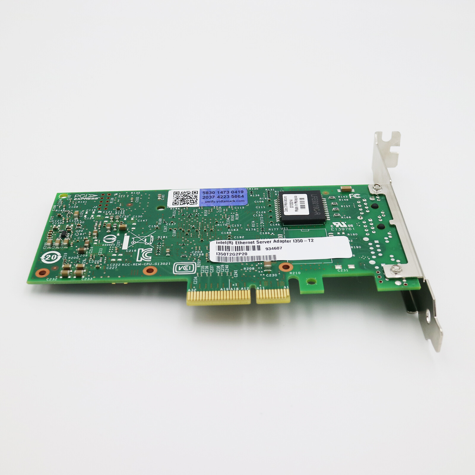 Intel i350-T2 i350T2G2P20 Dual Port PCIe 2.1 5.0GT/s Network Card + High Bracket