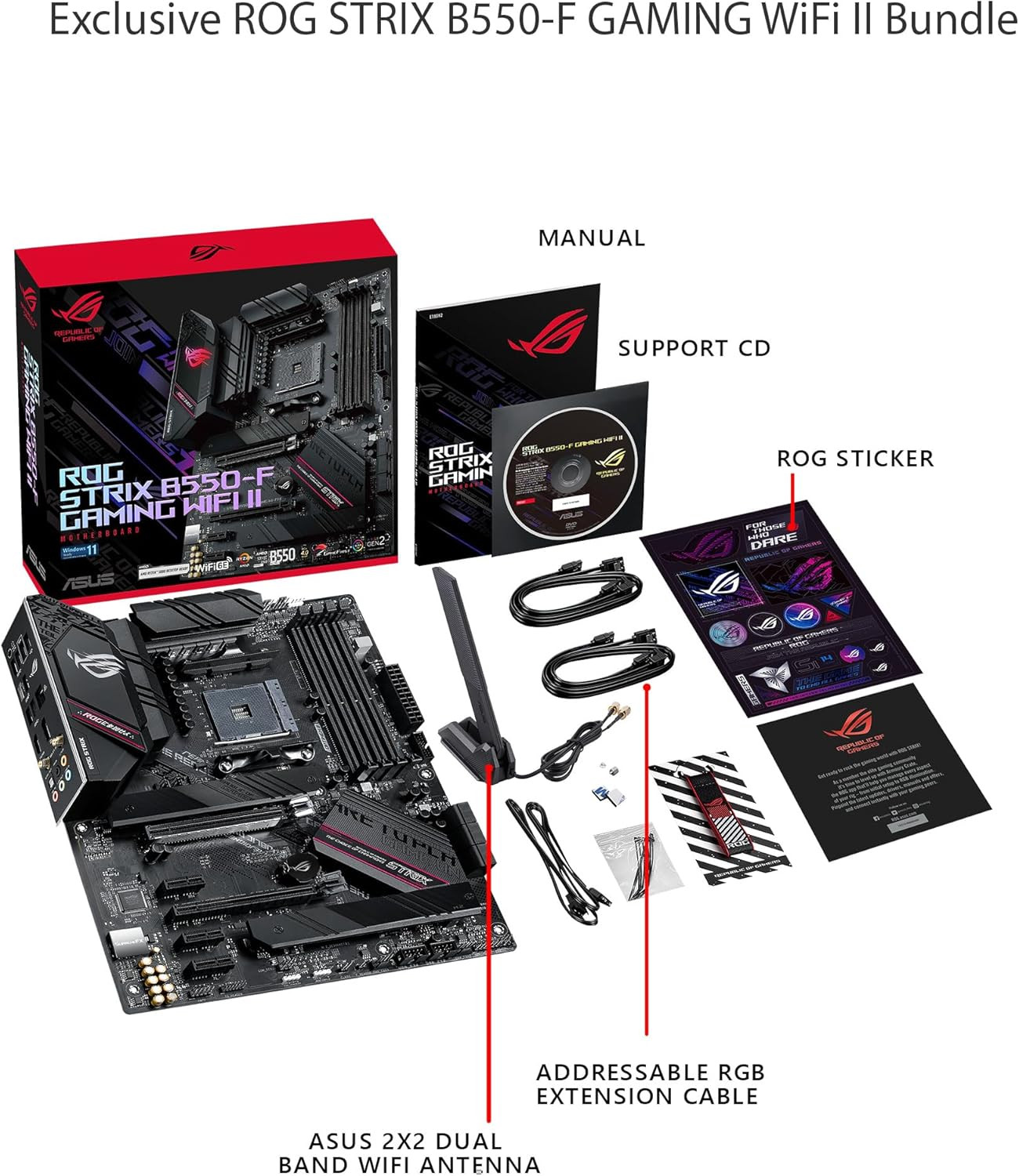Asus ROG Strix B550-F Gaming Wifi II AMD AM4 (3Rd Gen Ryzen) ATX Gaming Motherbo
