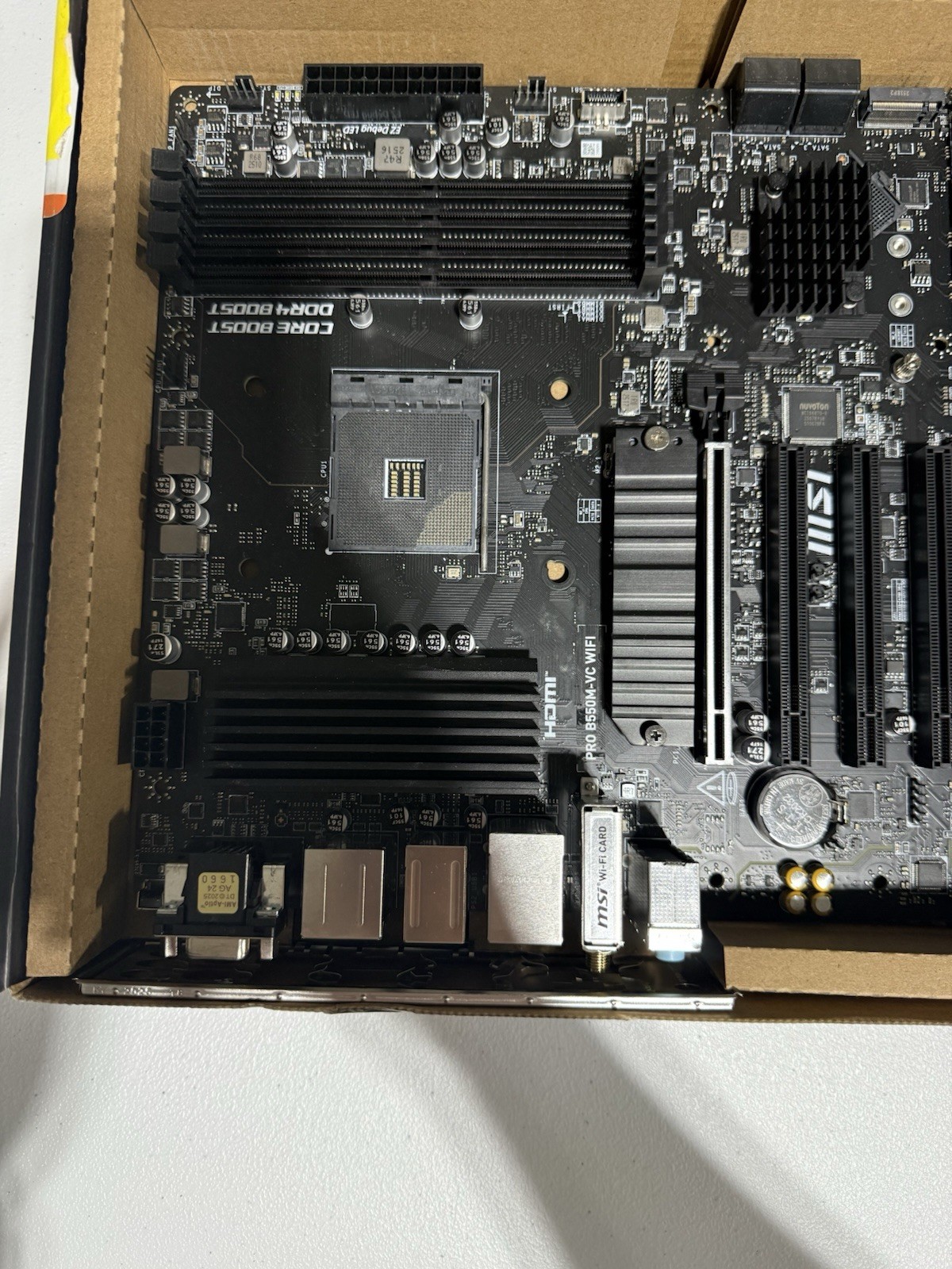 MSI Pro B550M-VC WiFi Gaming Motherboard – For Parts/Repair