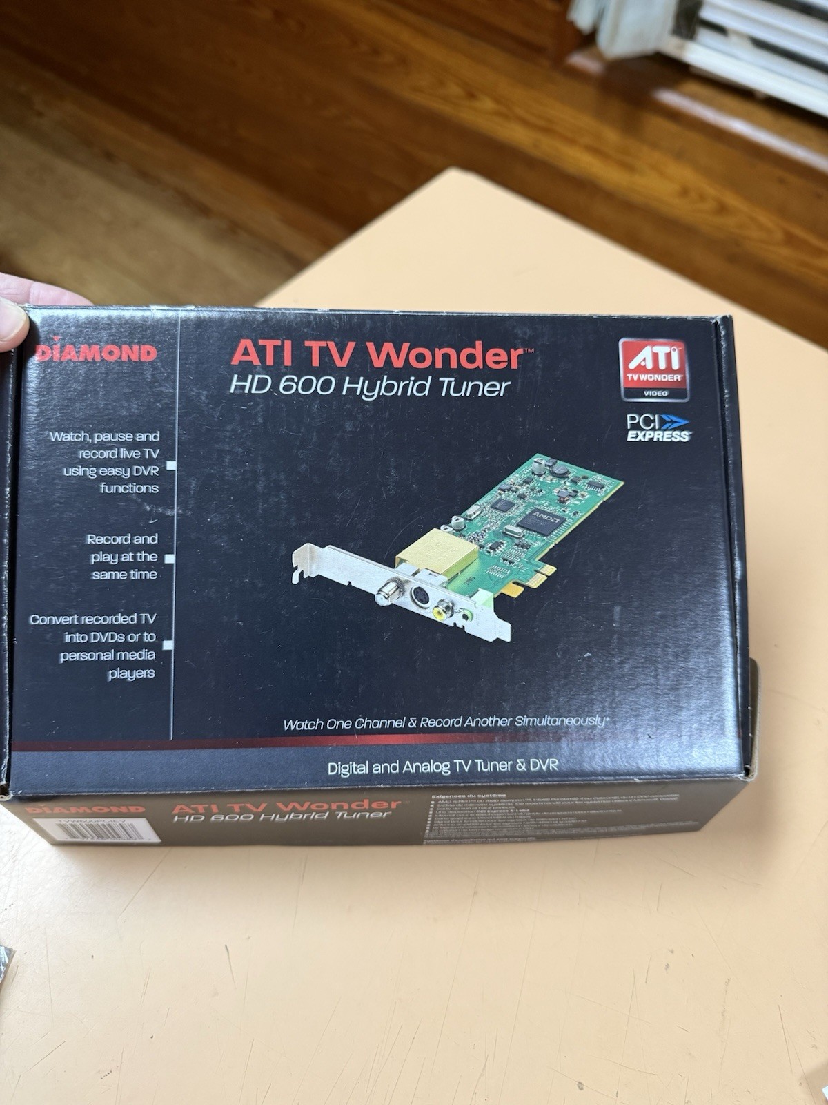 Diamond ATI Wonder HD 600 box TAPQ-H702F 706B0513 CD PCI/PCIE