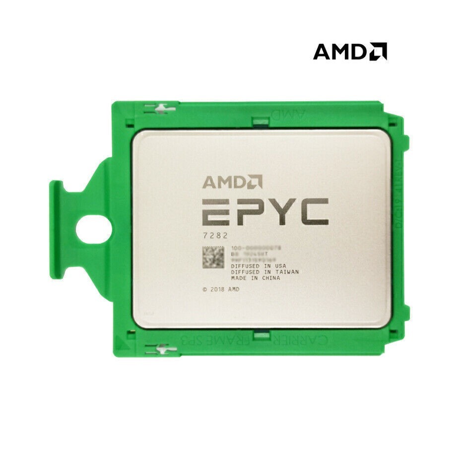 AMD EPYC 7282 CPU + Supermicro H12SSL-i Motherboard , 16 Cores 2.8GHz ~ 3.2GHz