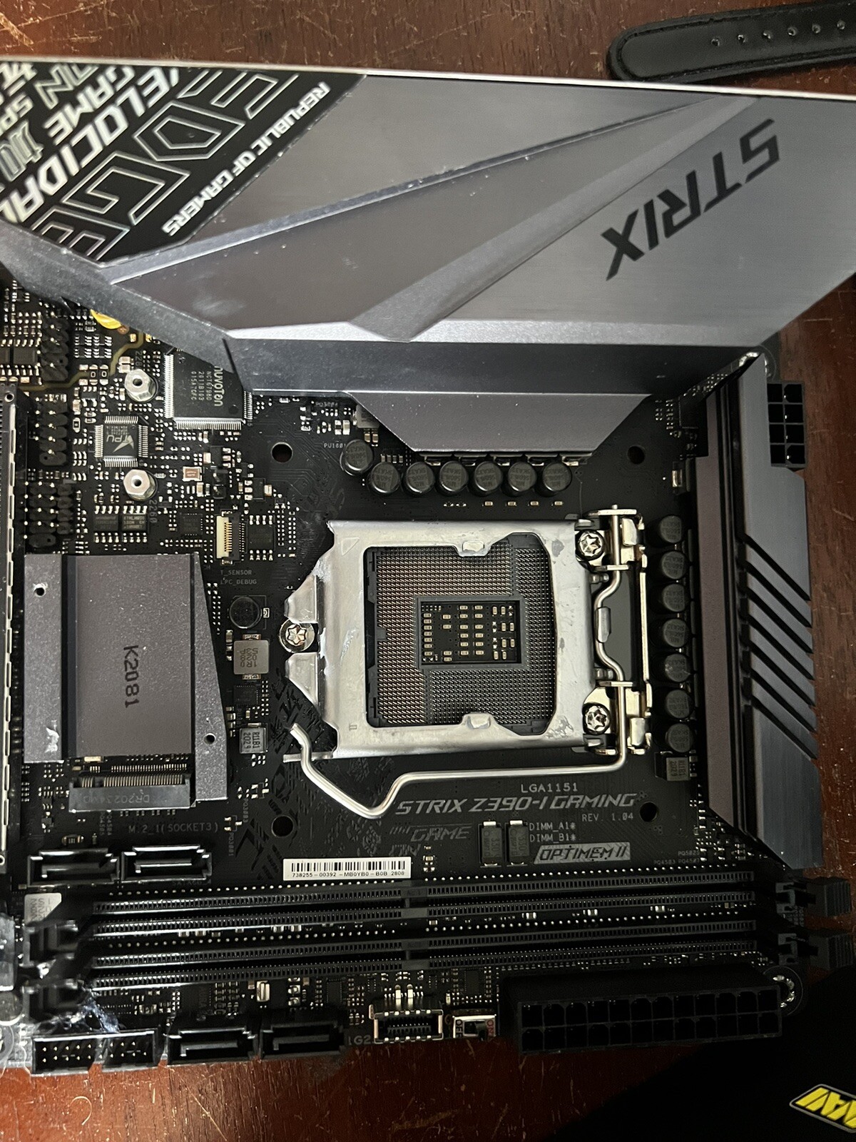 ASUS ROG Strix Z390-I Gaming LGA 1151, Intel Motherboard (READ DESCRIPTION!!)
