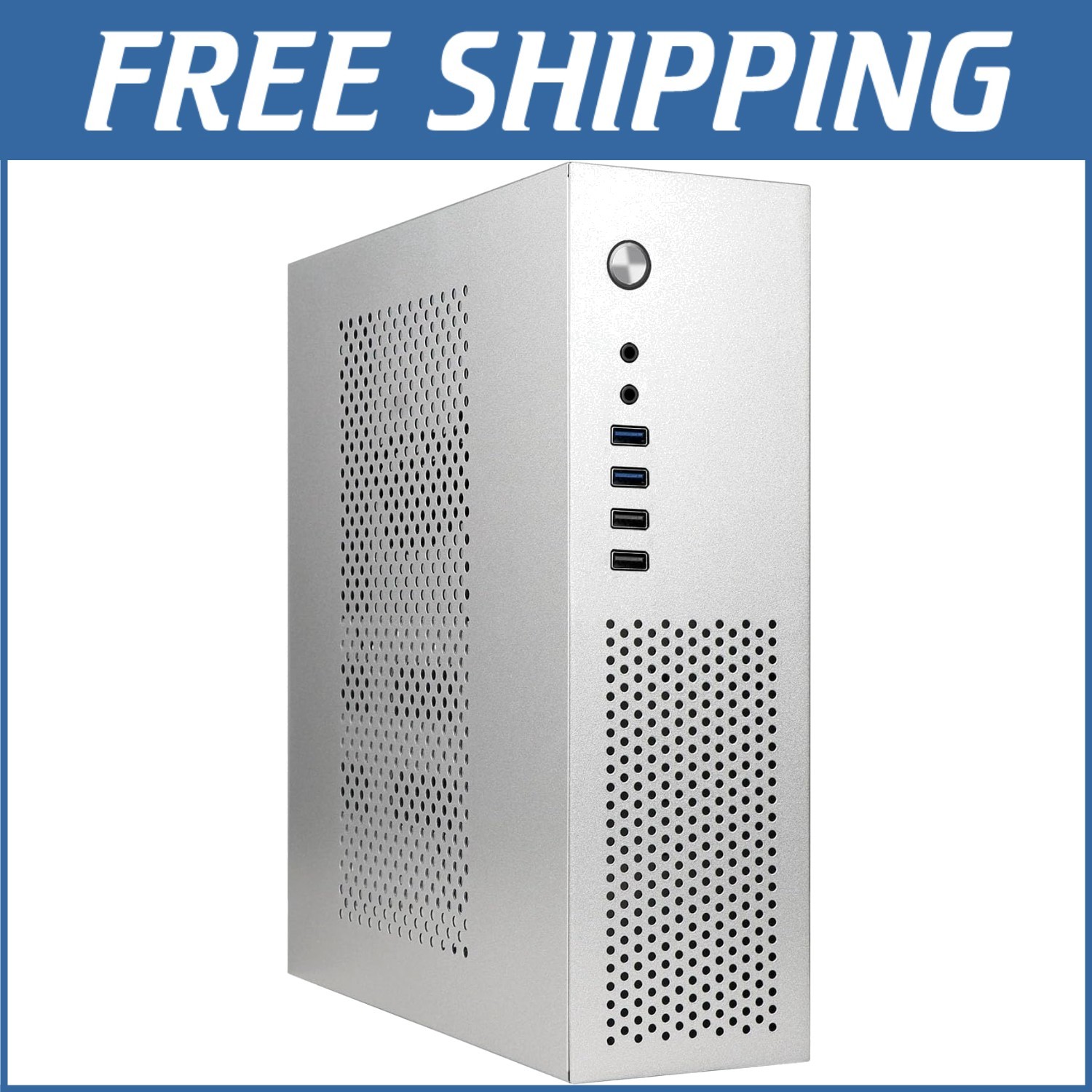 Sleek Mini Tower PC Case – Compatible with MicroATX & Mini-ITX Motherboards