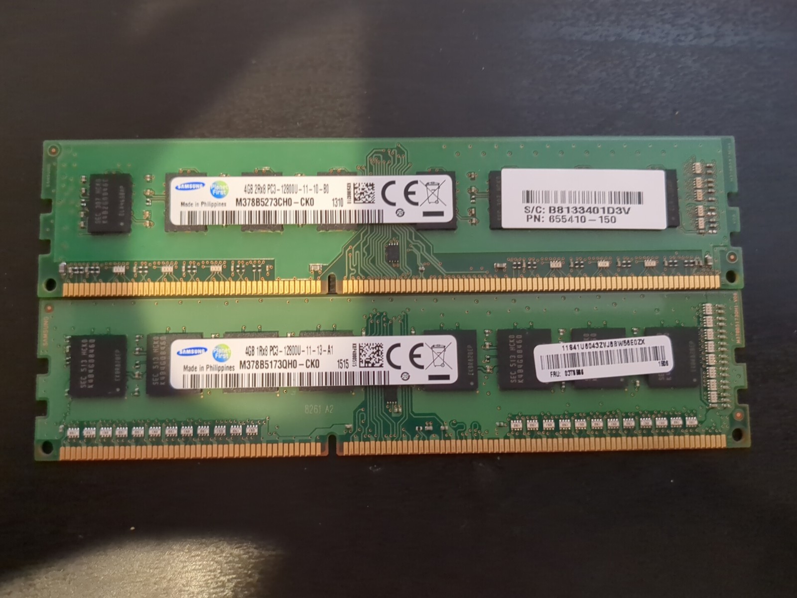 Samsung 8GB (2x4GB) PC3-12800U DDR3-1600 Desktop Memory RAM M378B5173QH0-CK0