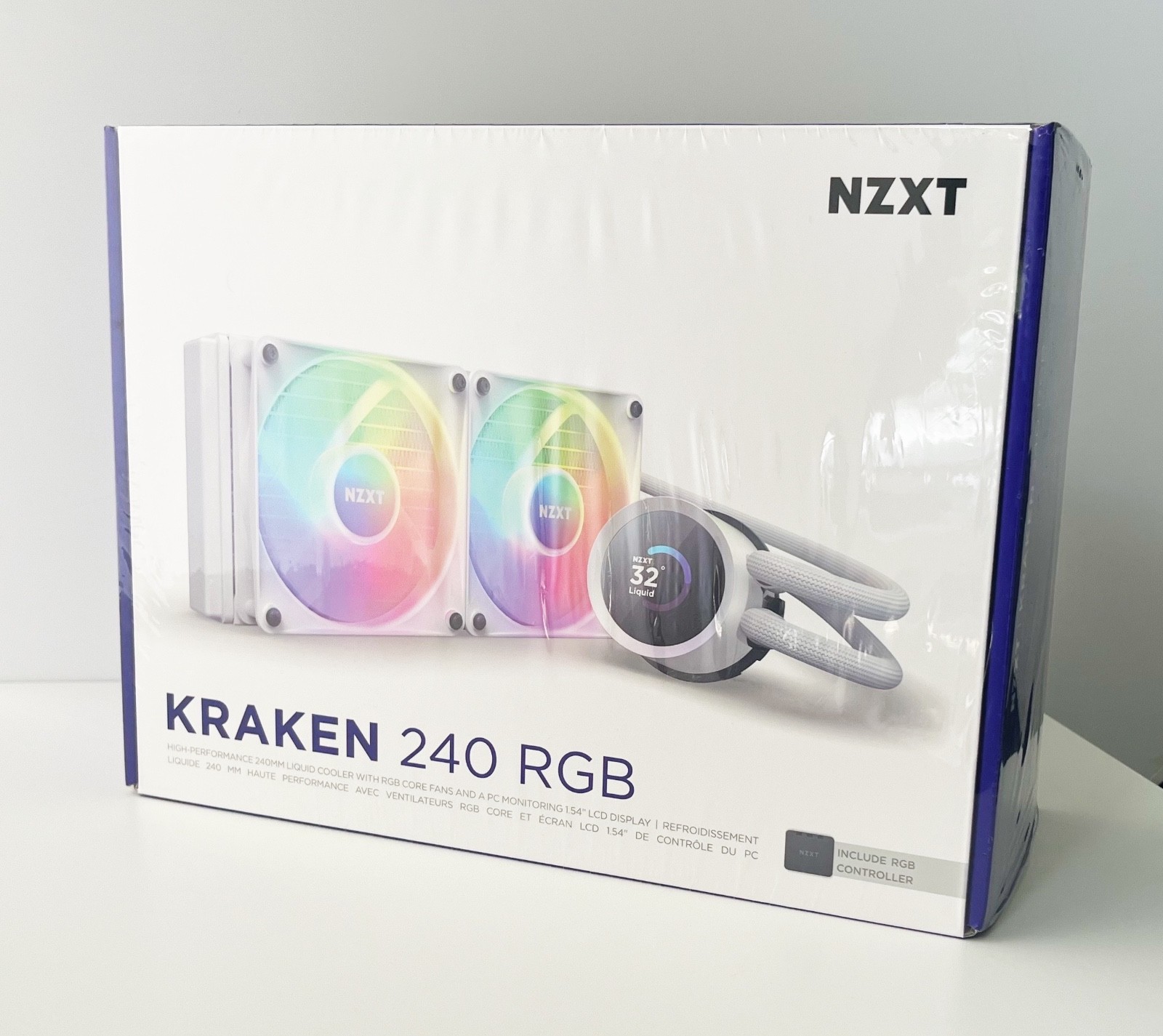 NZXT White 240mm AIO Cooler (SEALED)
