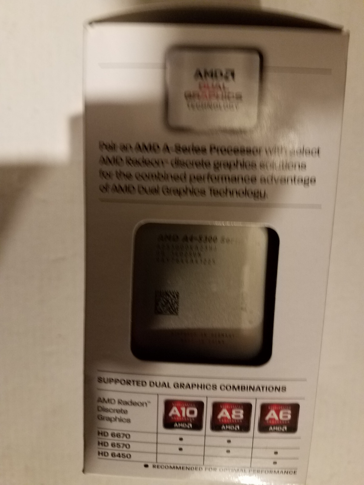 AMD A4 5300 Dual Core 3.4 GHz Socket FM2 CPU AD5300OKHJBOX