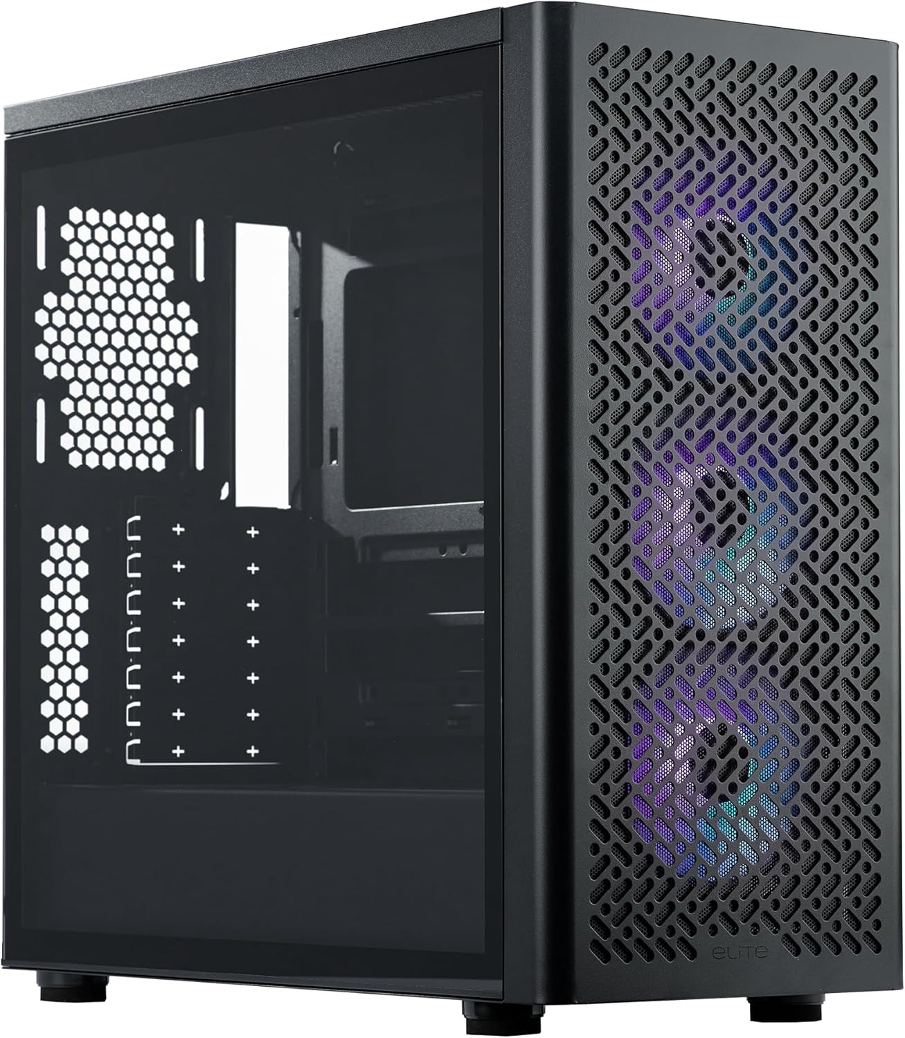 Elite 502 ATX High Airflow Minimalist PC Case, 410Mm GPU Max, Compatible RTX 509