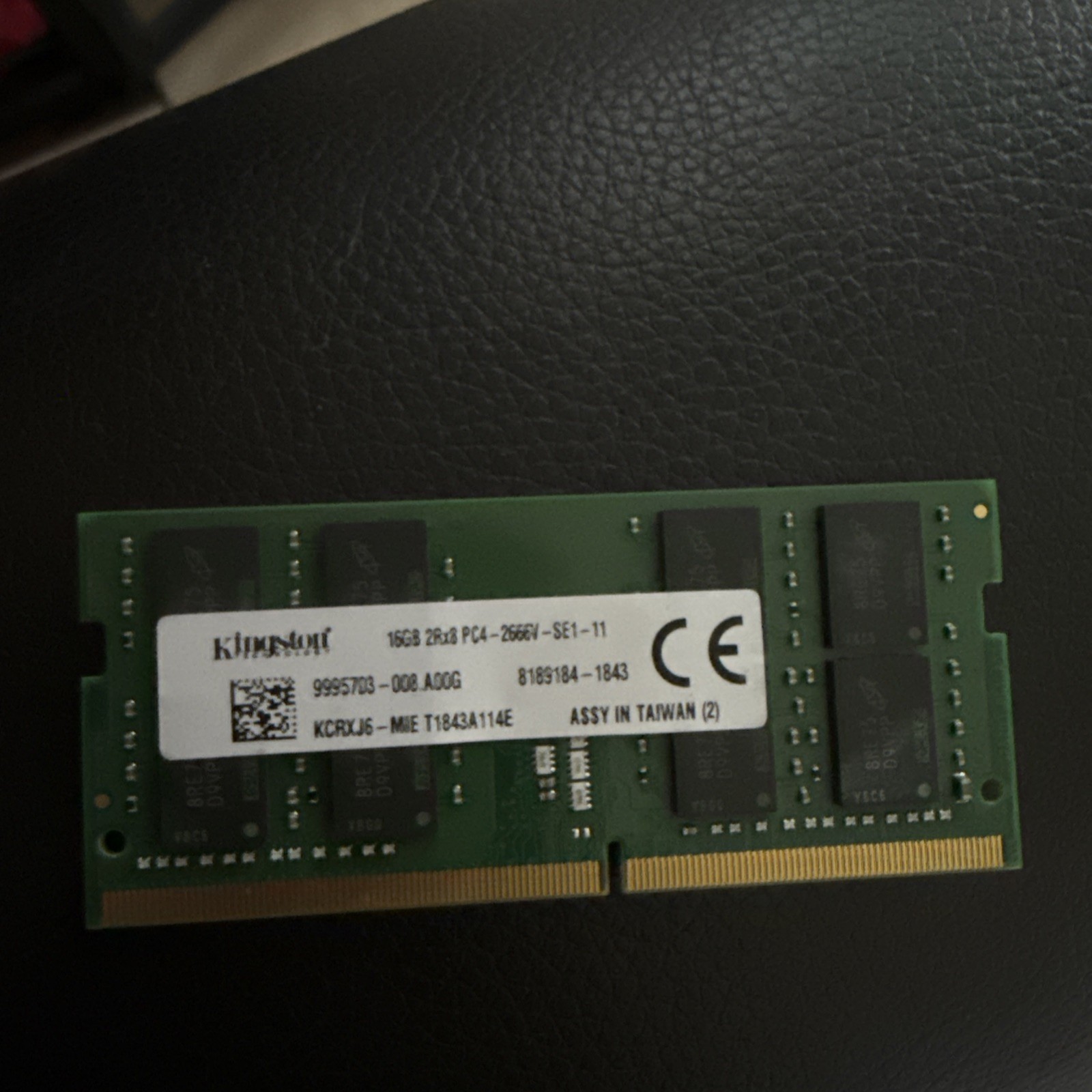 Kingston 16GB 2Rx8 DDR4-2666 PC4-21300 SO-DIMM HP Laptop Memory Upgrade – Good