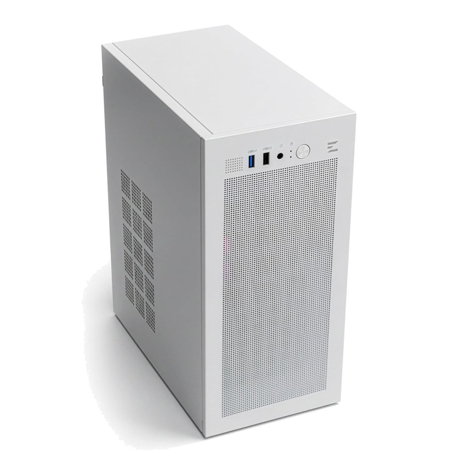 Sleek Mini Tower Case for Micro-ATX and Mini-ITX – White^