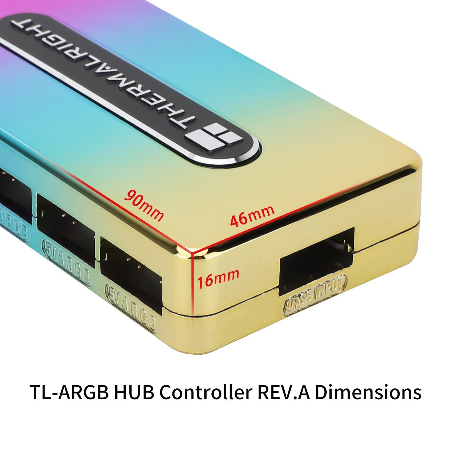 New ARGB HUB Controller Rev.A Used SATA Power Supply,Support 10 Groups