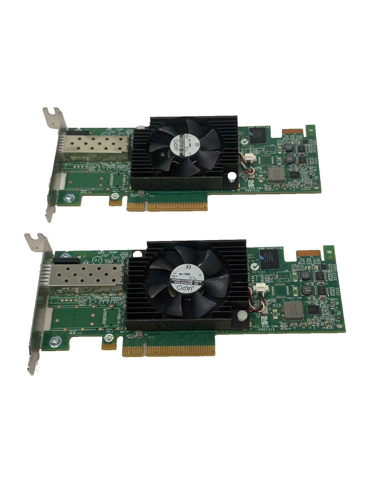*Lot of 2* Dell 11H8D Emulex LPe16000 16Gb/s FC PCI-e HBA Low Profile Bracket.
