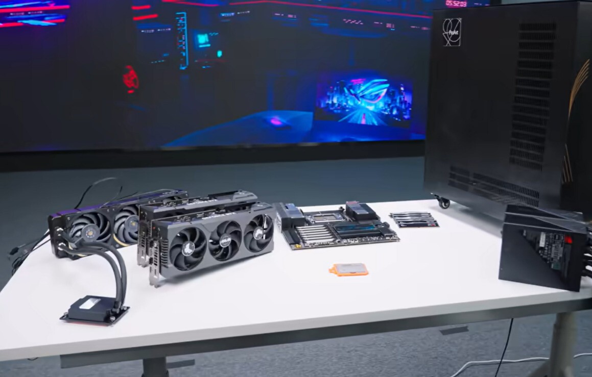 ASUS Pro WS WRX90E-SAGE SE With AMD Ryzen Threadripper PRO 7995WX 96 Cores CPU