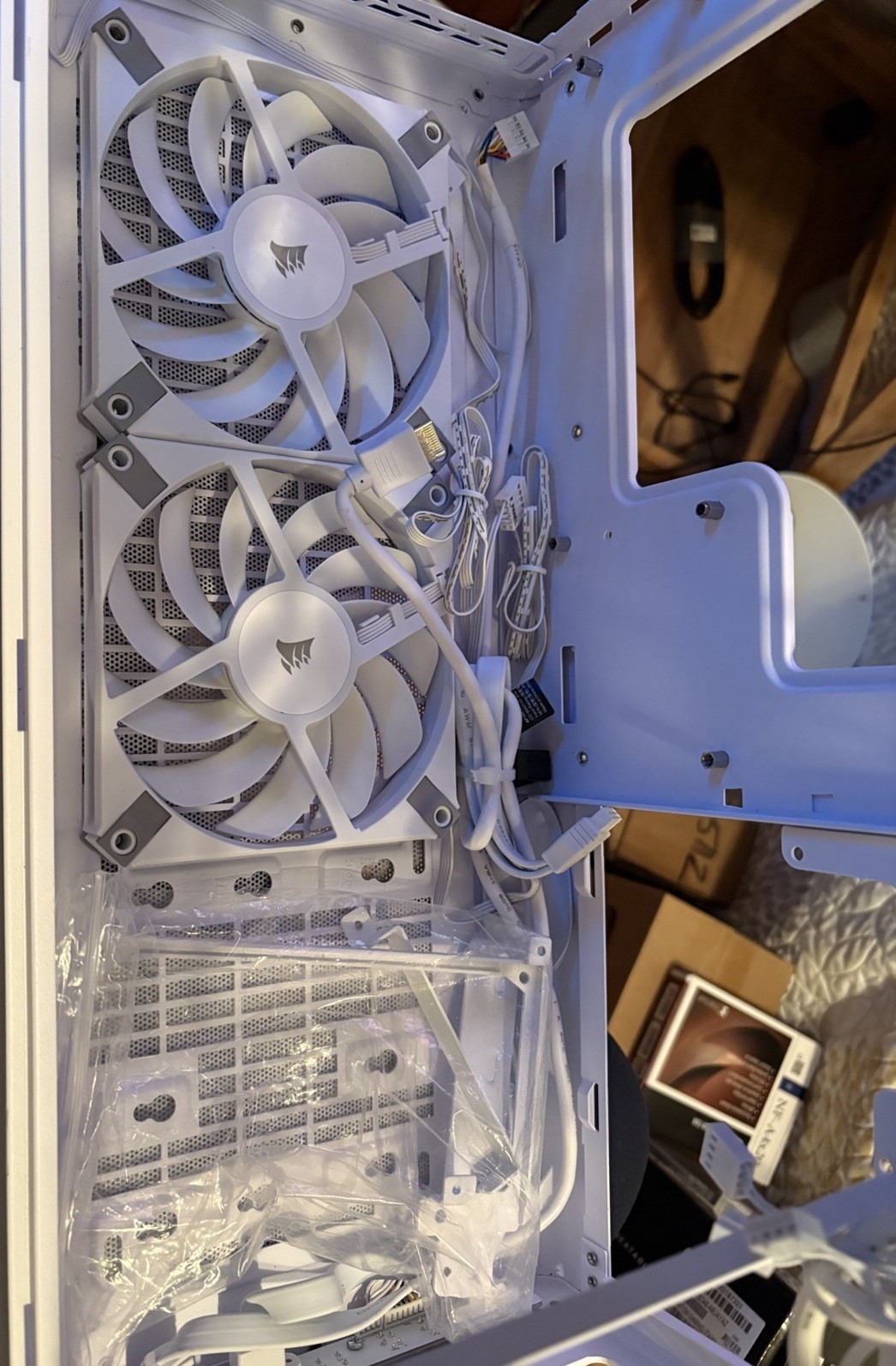 Lian Li A3-mATX PC Case – White Wood Edition – Supports 360mm AIO W/BeQuiet Fans
