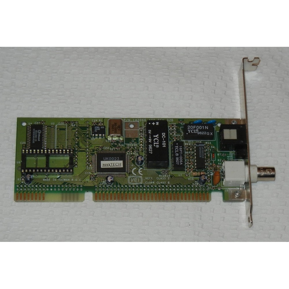 Maxtech NXP-16BT 16-bit ISA card with BNC port Part # 142066-400 Rev: 02B