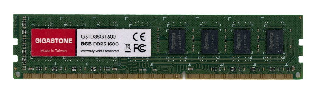 GIGASTONE GSTD38G1600 8GB DDR3 DIMM PC3-12800U 1600MHz Non-ECC RAM